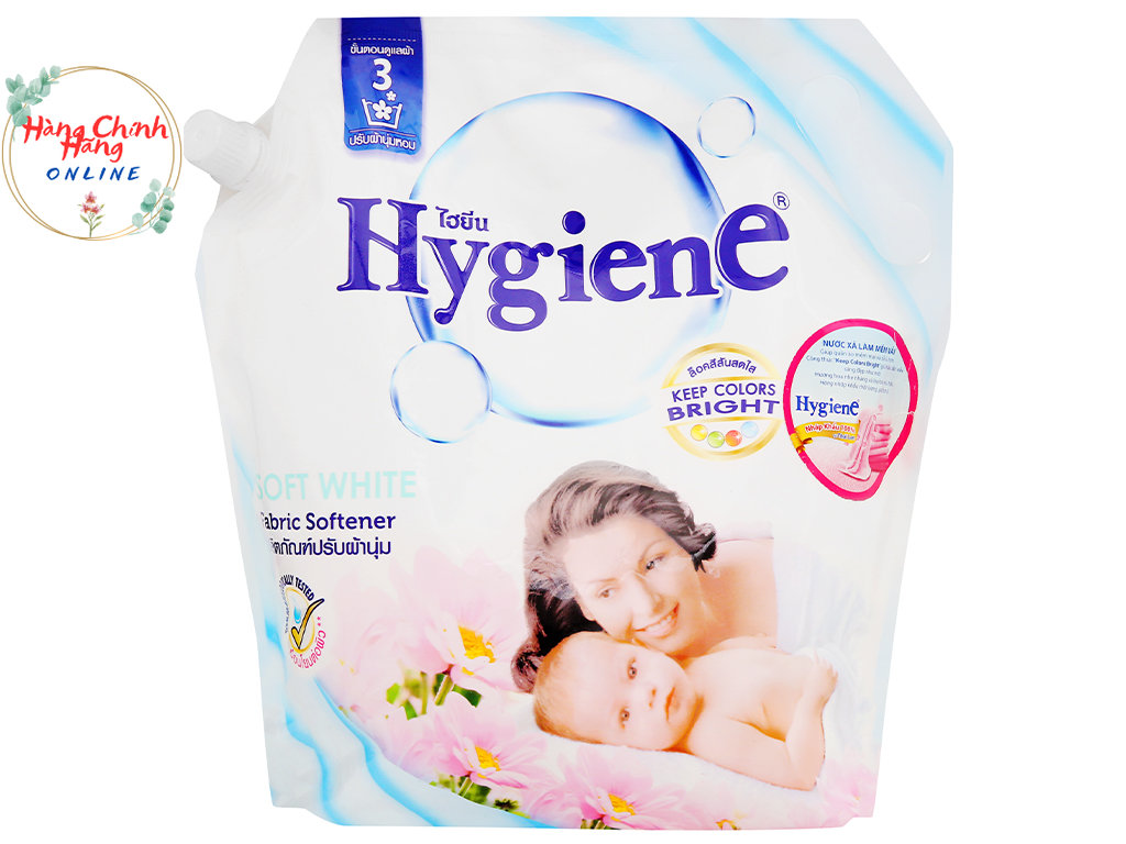 Nước xả cho bé Hygiene Soft White túi 1.8 lít