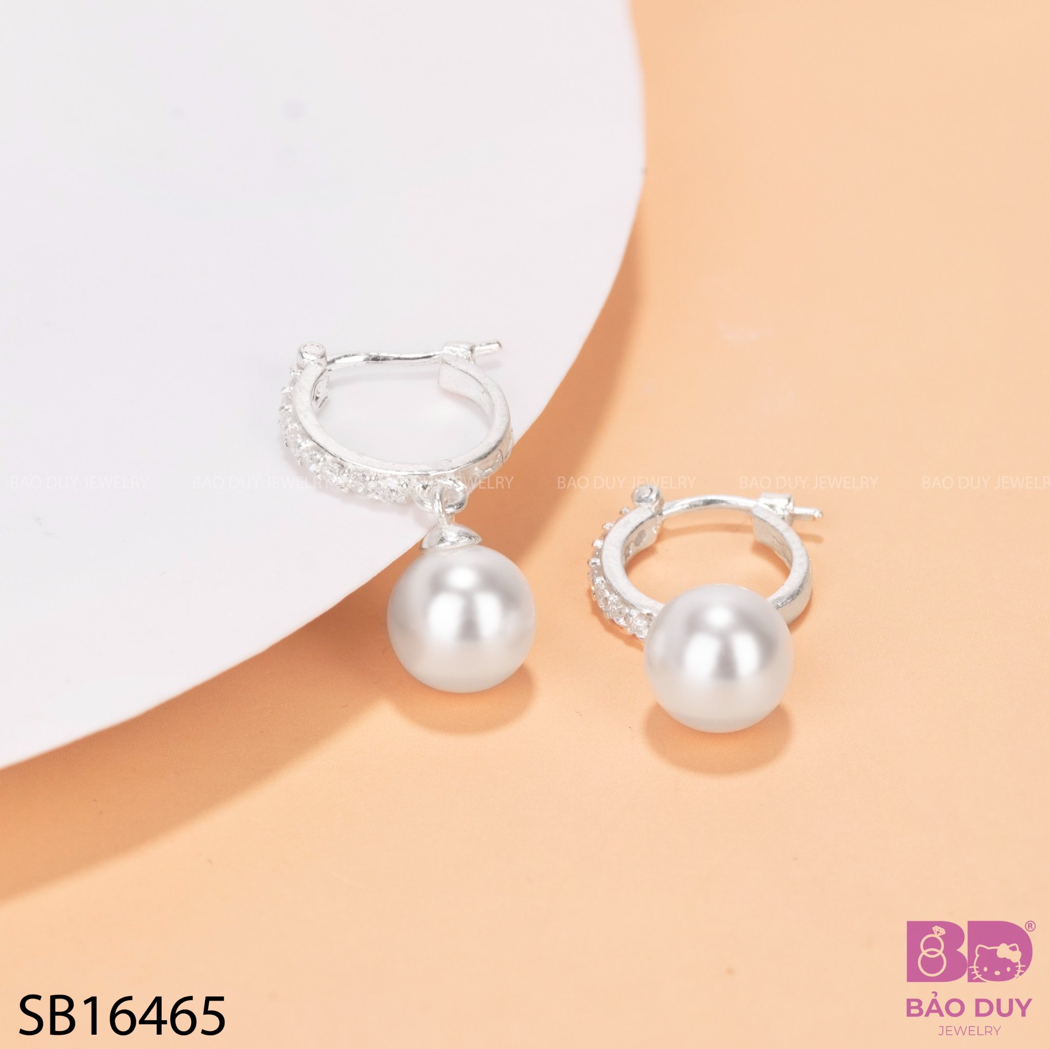 Bông tai Ngọc - Bảo Duy Jewelry SB16465