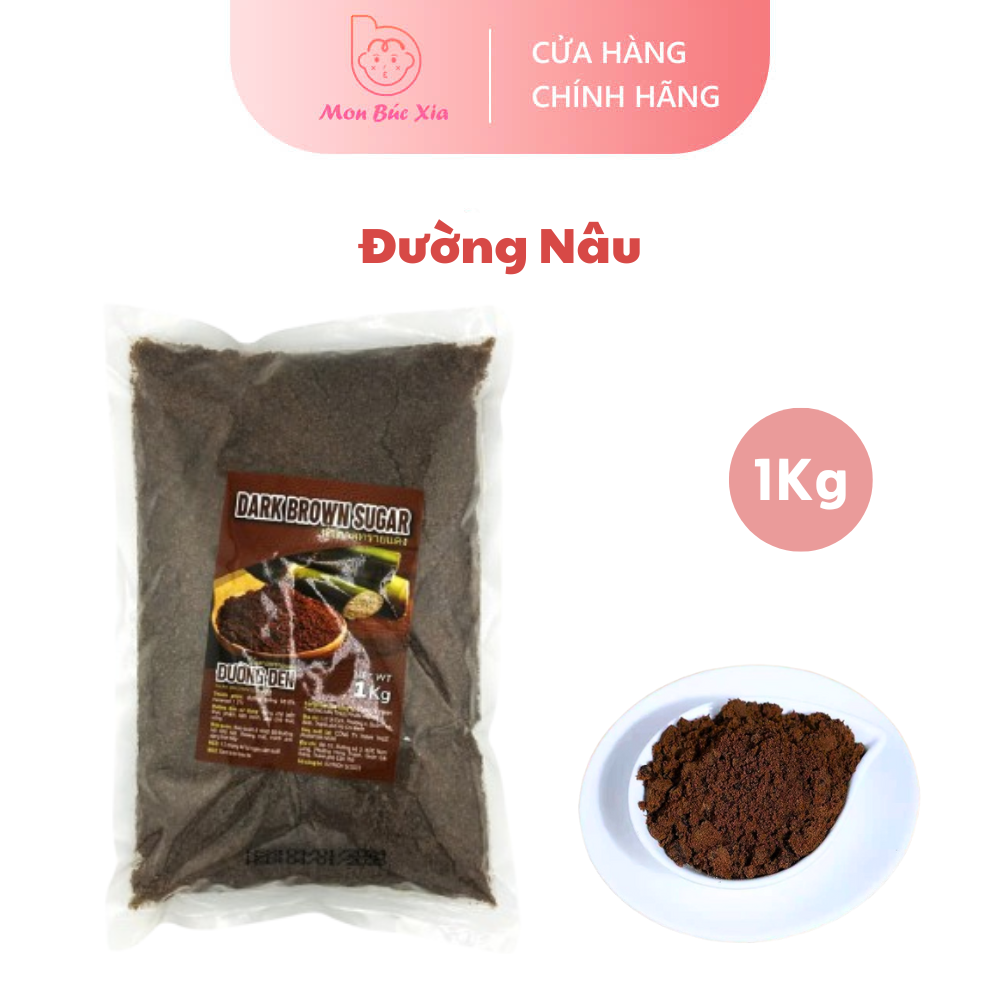 Đường Nâu Thái Lan túi 1kg - Nguyên vị thơm ngon