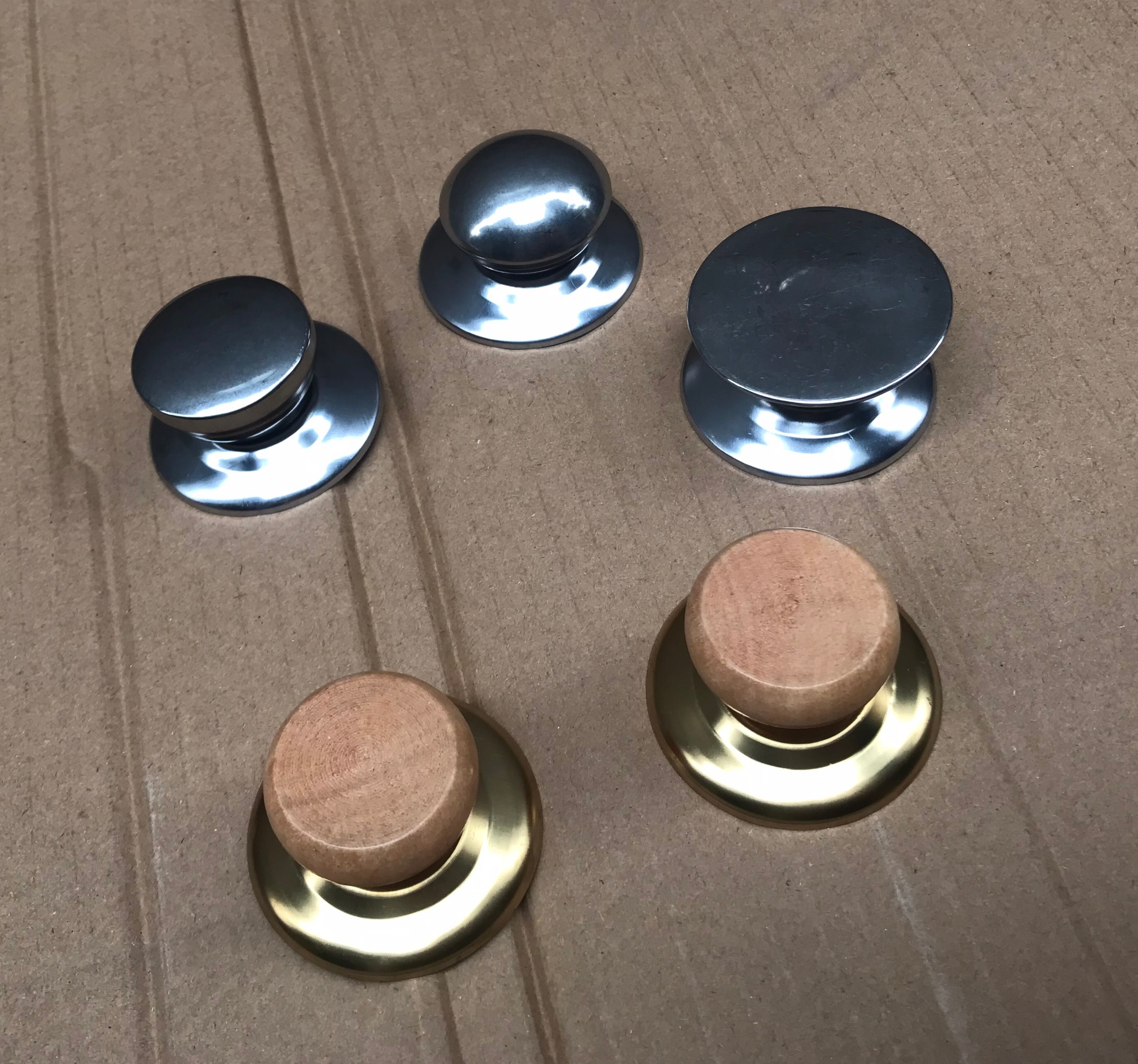 Núm Inox, núm gỗ chịu nhiệt thay cho núm vung nồi xoong chảo cao cấp tiện lợi