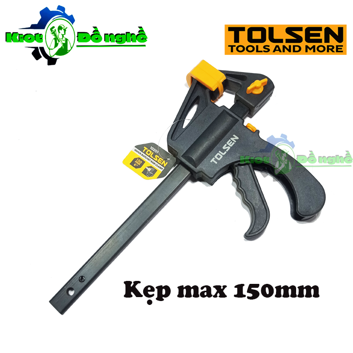 Vam kẹp gỗ nhanh 150mm tolsen 10201 – cảo kẹp nhanh cố định gỗ, kẹp gỗ thợ mộc
