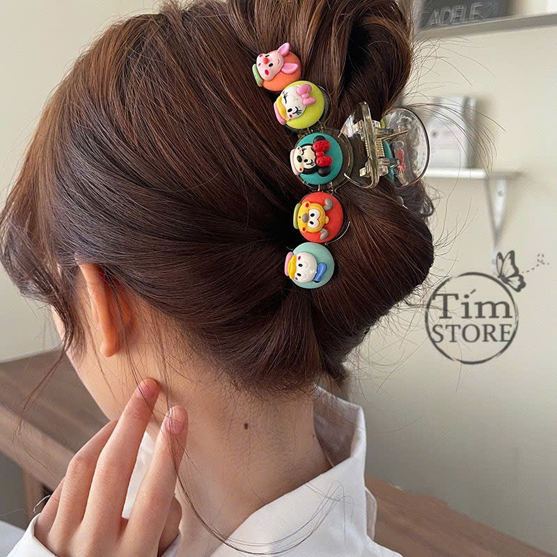 KẸP CÀNG CUA ICON BÒ SỮA CUTE- BẤU TÓC 3 RĂNG HANDMADE GIÁ RẺ