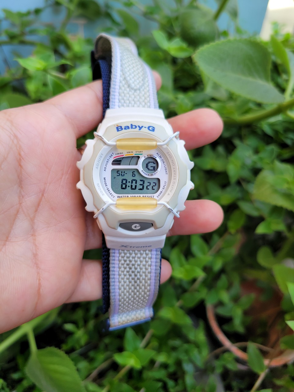 Đồng hồ nam, nữ, Casio Baby G, dây dù, đồng hồ si Nhật, size mặt
