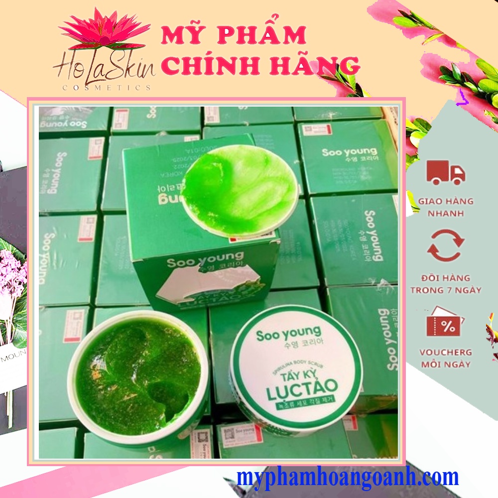 Tẩy tế bào chết Tẩy Kỳ lục tảo Soo Young 250g
