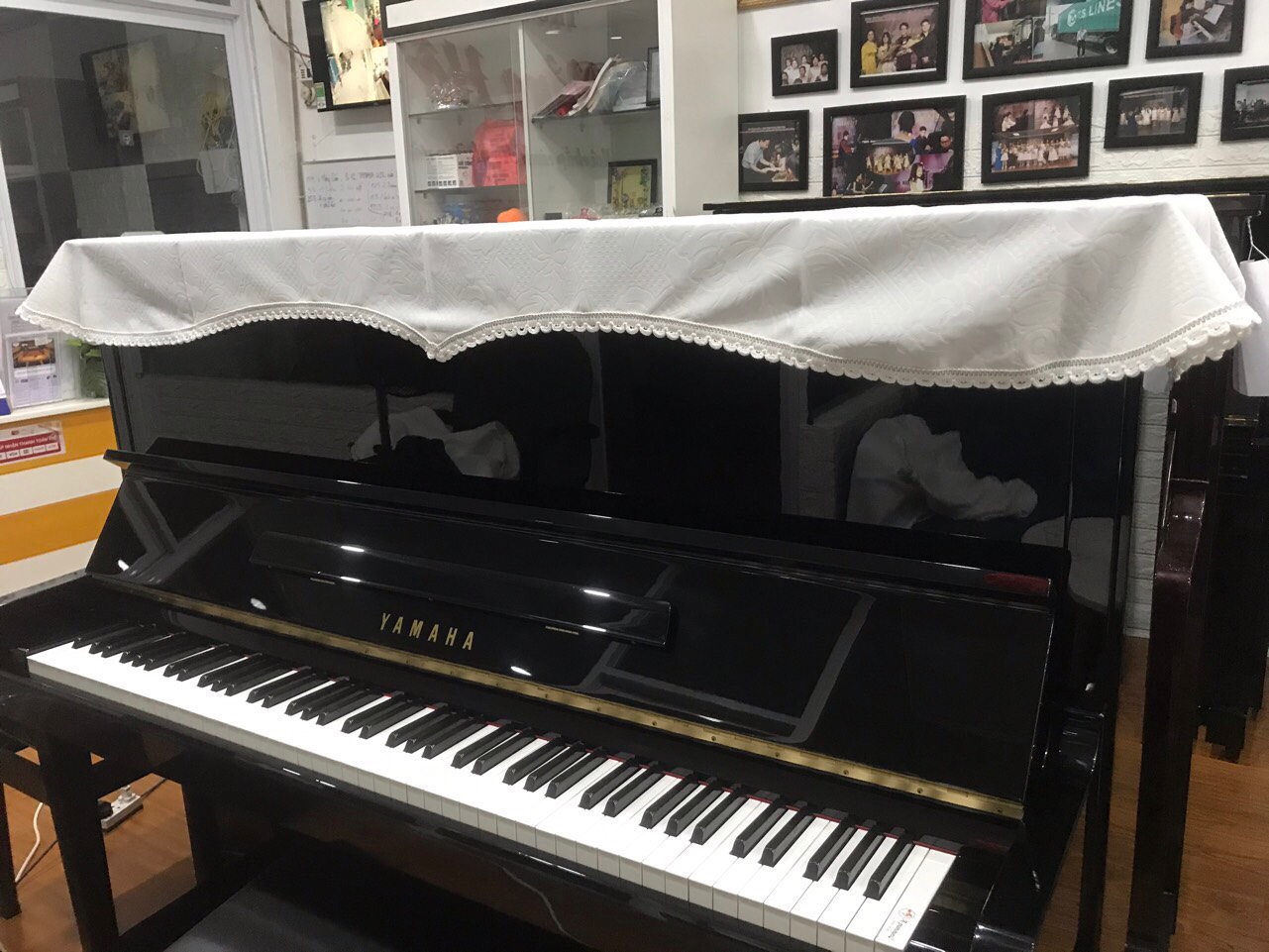🇰🇷KHĂN NHẬP HÀN GÍA SỐC RẺ🇰🇷Khăn phủ đàn Piano nhập khẩu MỚI 100% (MÀU TRẮNG - NHIỀU HỌA TIẾT)
