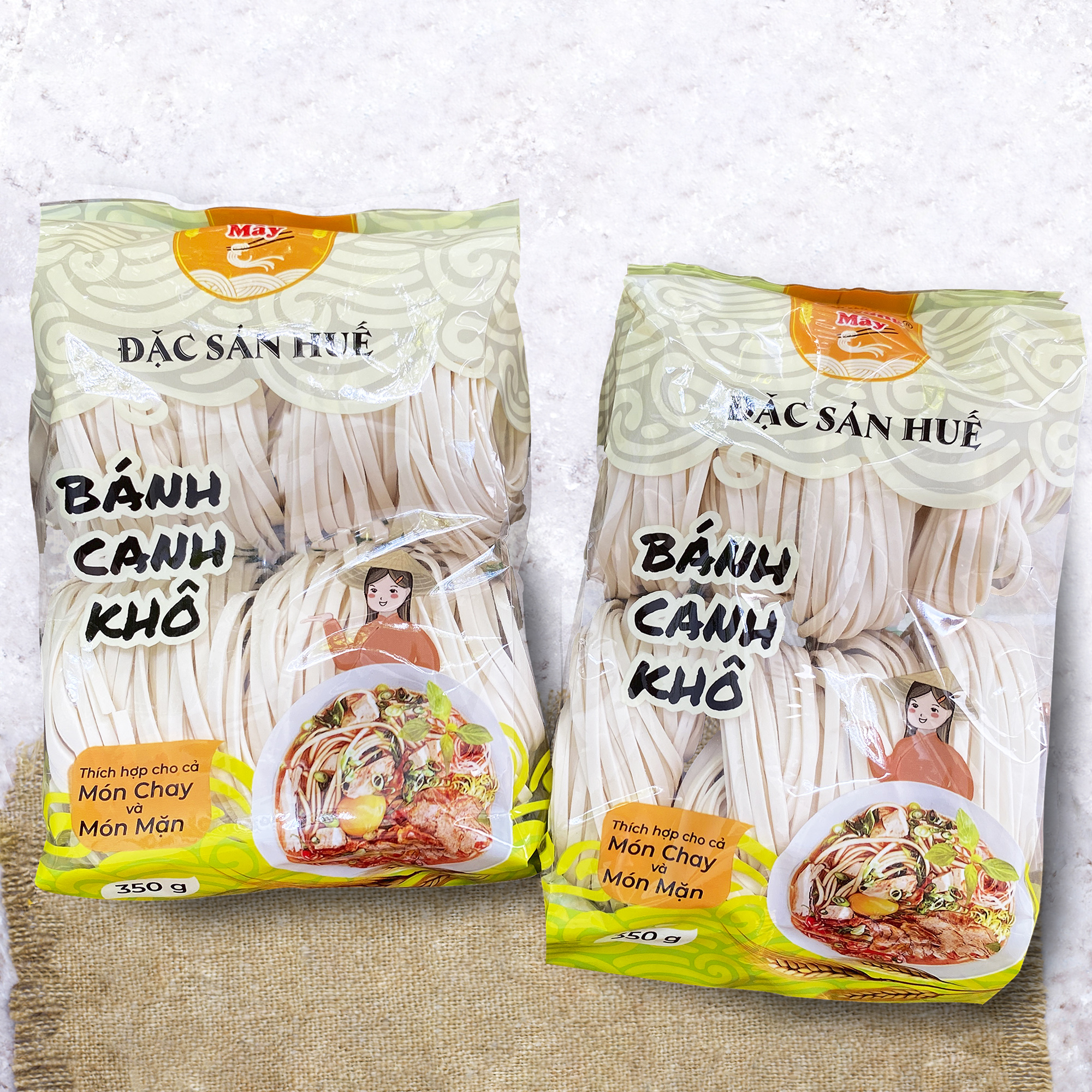 Bánh canh khô đặc sản huế - bánh canh bột mì loại ngon gói 350gr