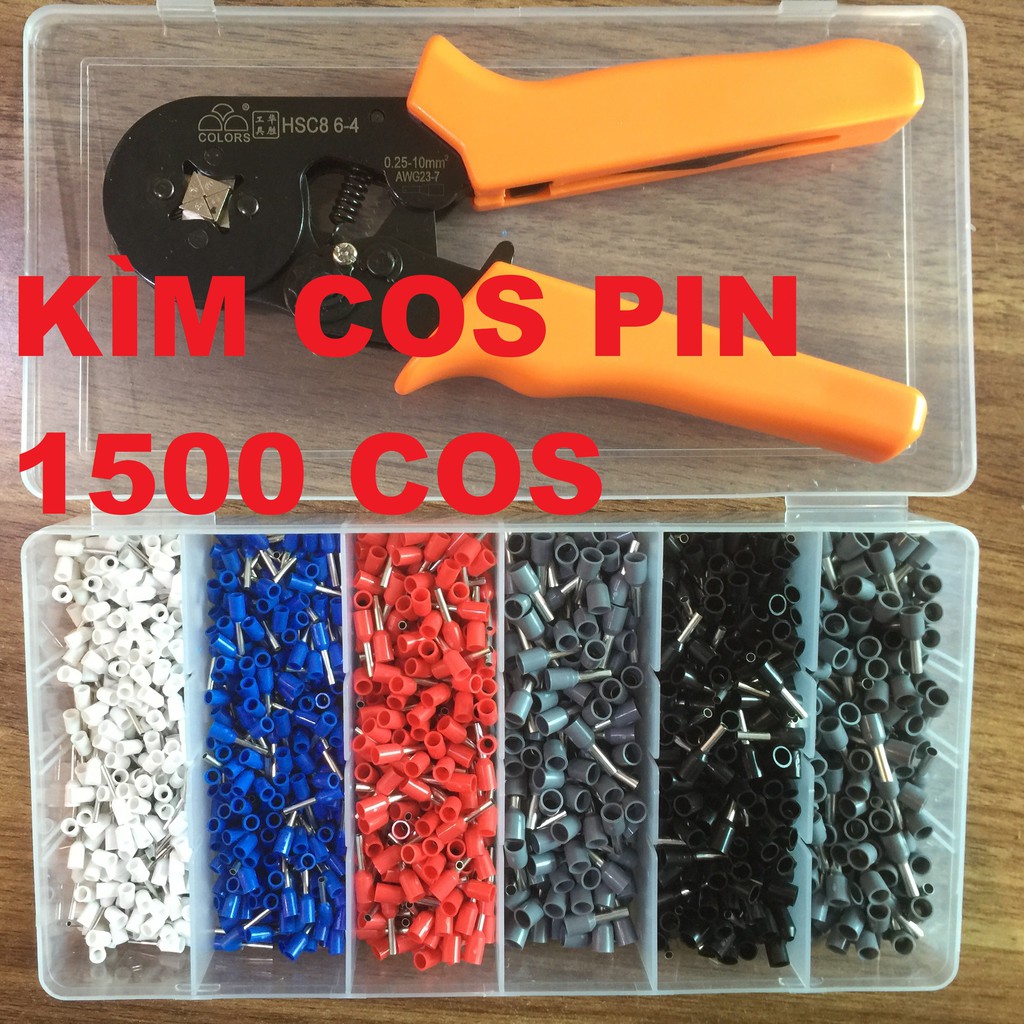 Combo Kìm Cos Pin Cos Tròn 1500 Đầu Cos