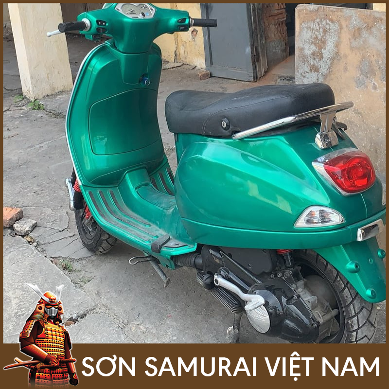 Sơn samurai xanh Lục bảo - Combo màu xanh Can dy Y017 sơn xịt samurai