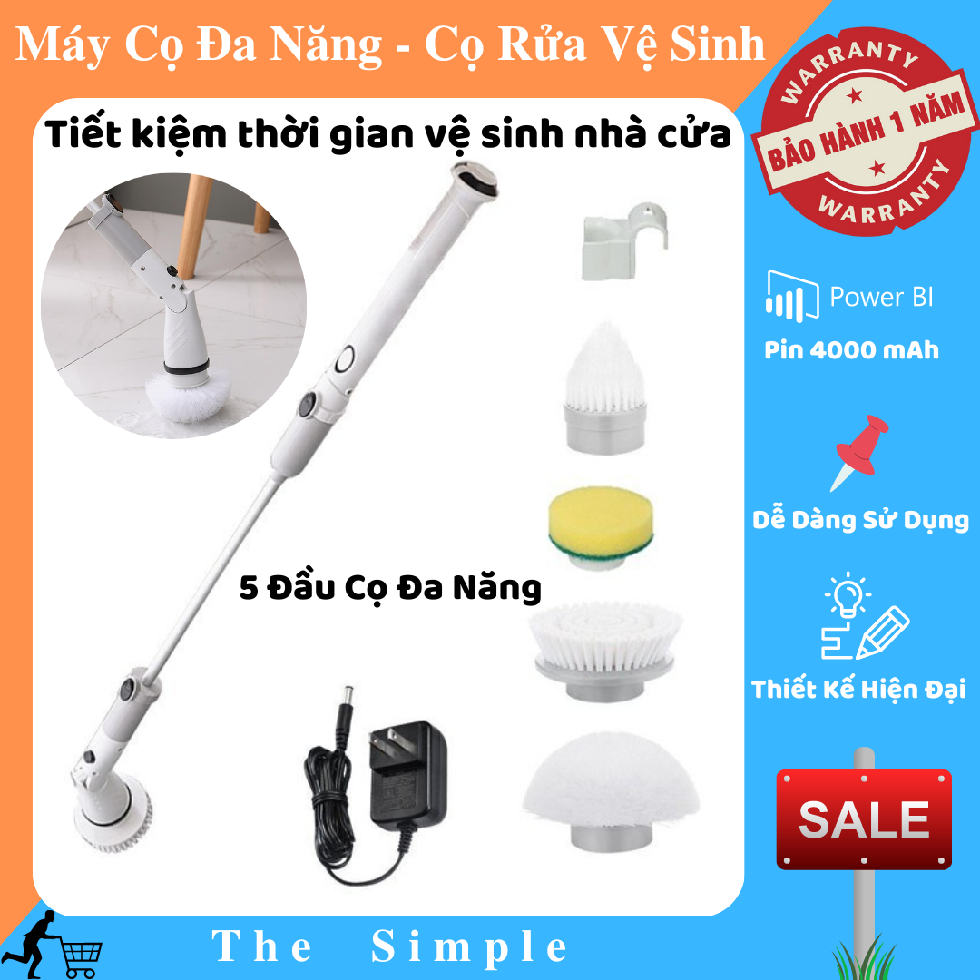 Chổi điện cọ nhà vệ sinh bồn cầu - máy cọ đa năng - tiết kiệm thời gian vệ sinh nhà cửa - tiện lợi, dễ sử dụng - chổi điện cầm tay, chổi cọ điện