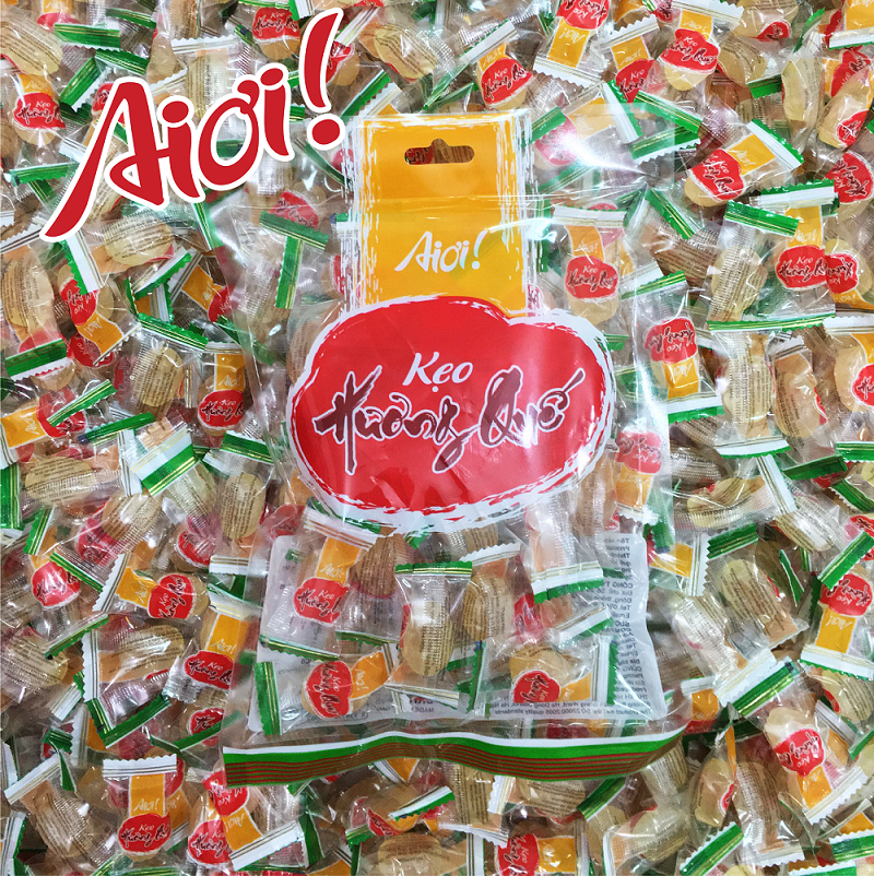 【10 Gói】 Kẹo Ngậm Ho Vị Quế/ Túi 200g/ Thương Hiệu Ai ơi