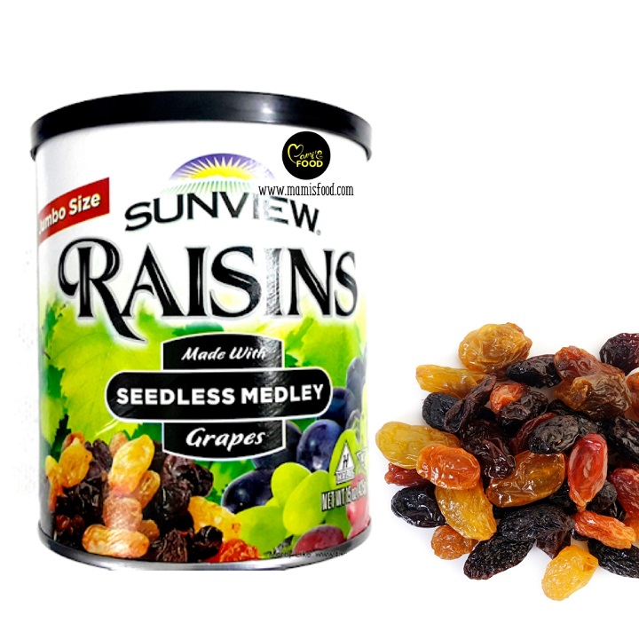 Nho khô không hạt Sunview Raisins hộp 425g