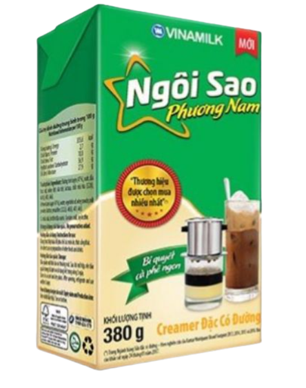 Sữa đặc Ngôi Sao Phương Nam 380g hộp giấy xanh lá