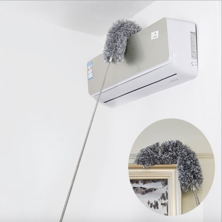 cây quét bụi  - cây quét mạng nhện - cây quét trần gấp gọn - cán inox gấp gọn từ 0.7 - 2.8m