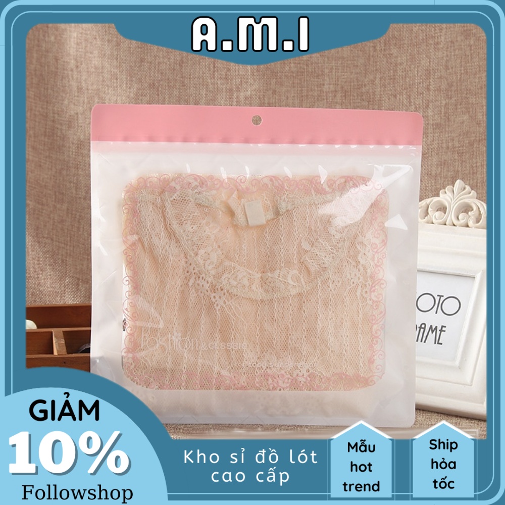 [HCM]Túi zip lớn đựng quần áo túi zip màu in hình cao cấp - Ami chuyên sỉ