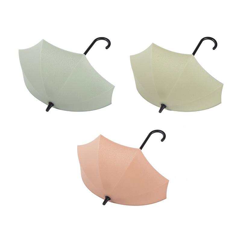 Set 3 móc dán tường treo vật dụng hình chiếc ô xinh xắn tiện lợi H1038