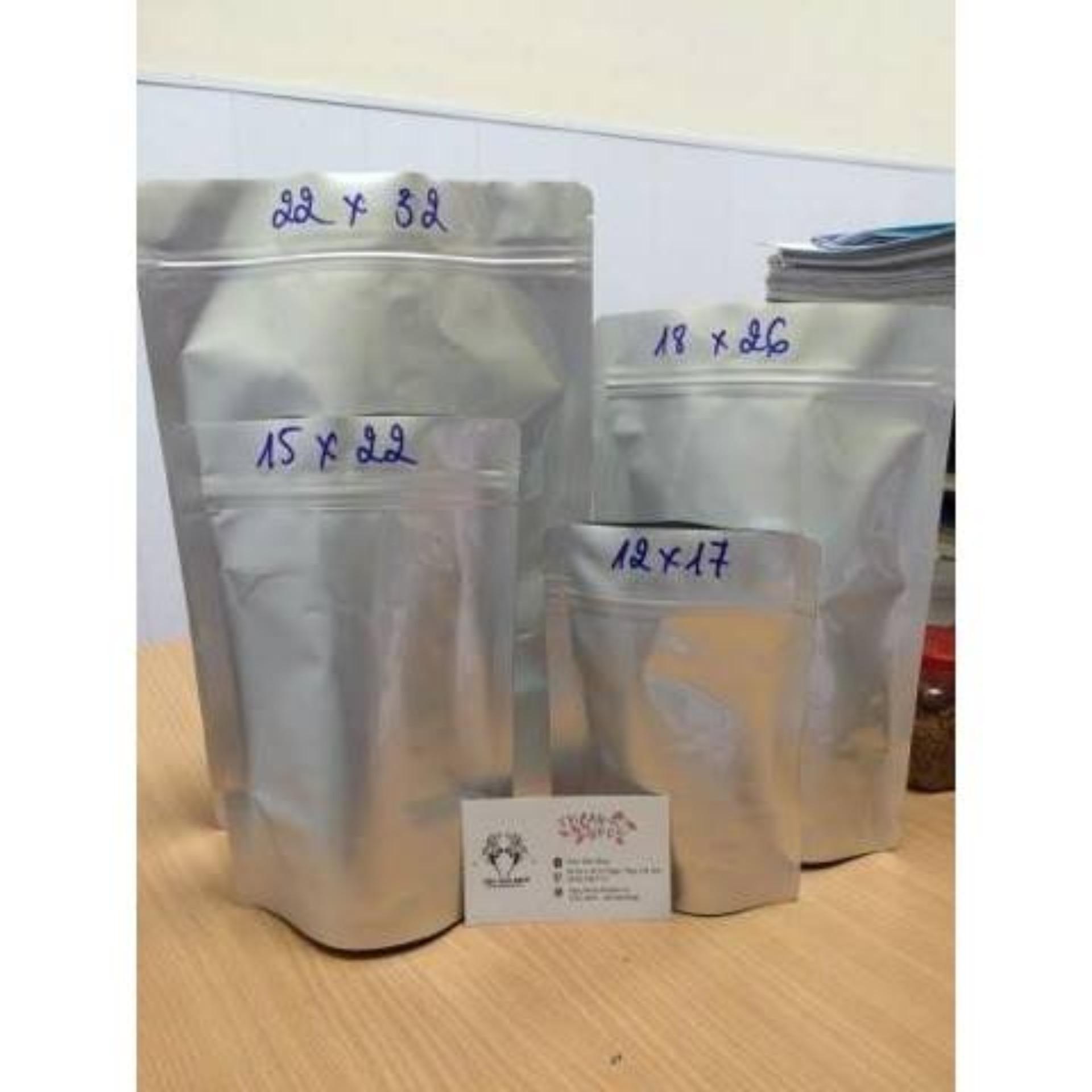 1KG TÚI ZIP BẠC( TÚI ZIPPER ĐÁY ĐỨNG TÚI TRÀ SỮA)