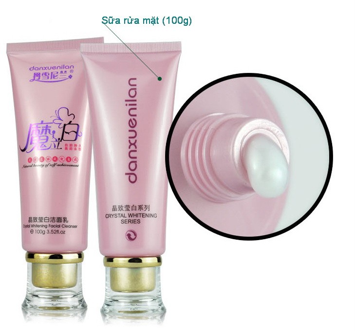 Sữa rửa mặt hoàng cung hồng, trắng da sạch nhờn, sửa rửa mặt danxuenilan hồng - SRM hoàng cung hồng