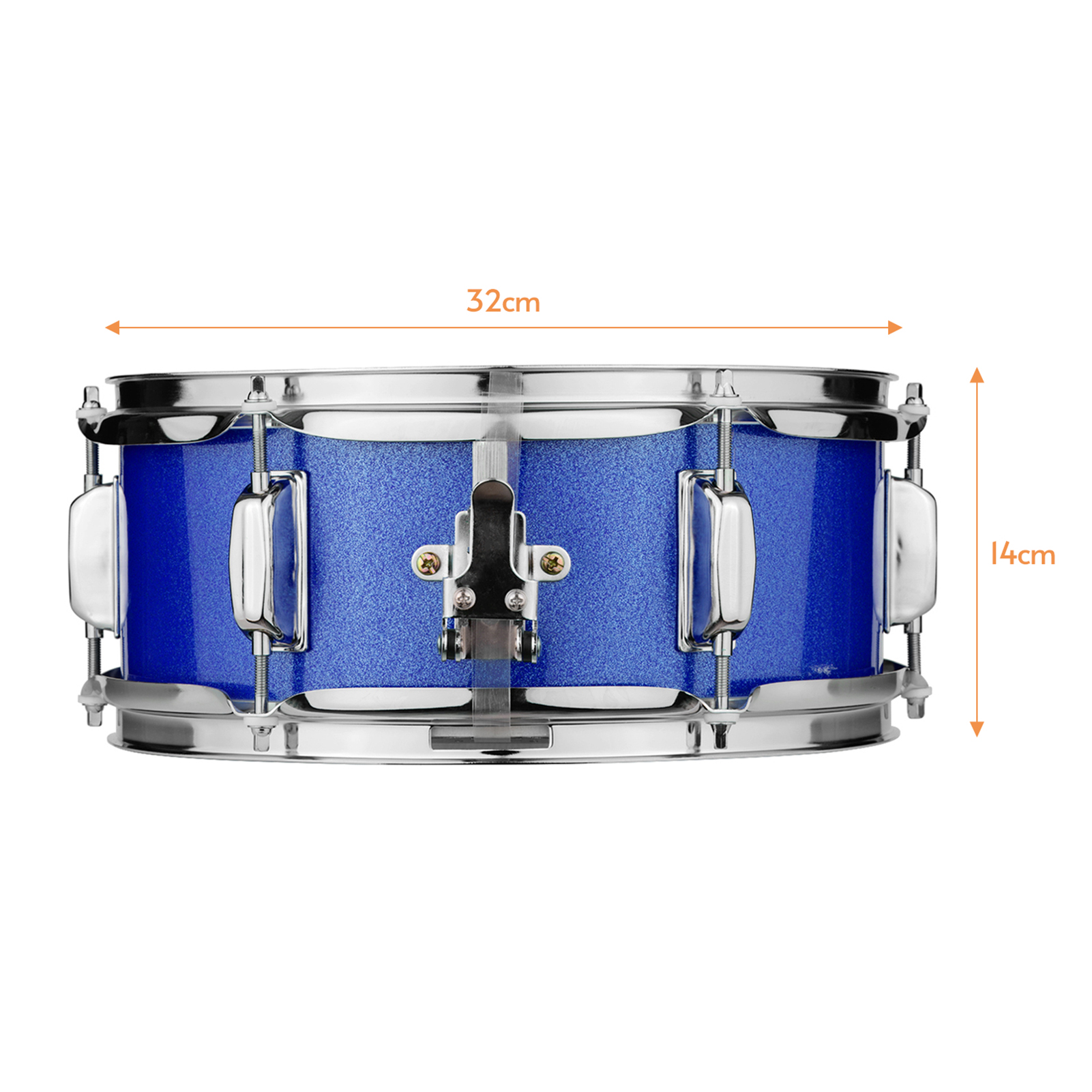 Muslady đầu trống snare 12inch có dùi trống dây đeo vai phím trống dành cho ban nhạc sinh viên