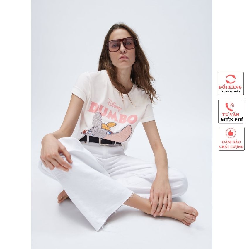 Áo thun Zara nữ Disney Dumbo, Áo thun đẹp, áo phông, chất liệu coton 4 chiều co giãn, Tuda's Room