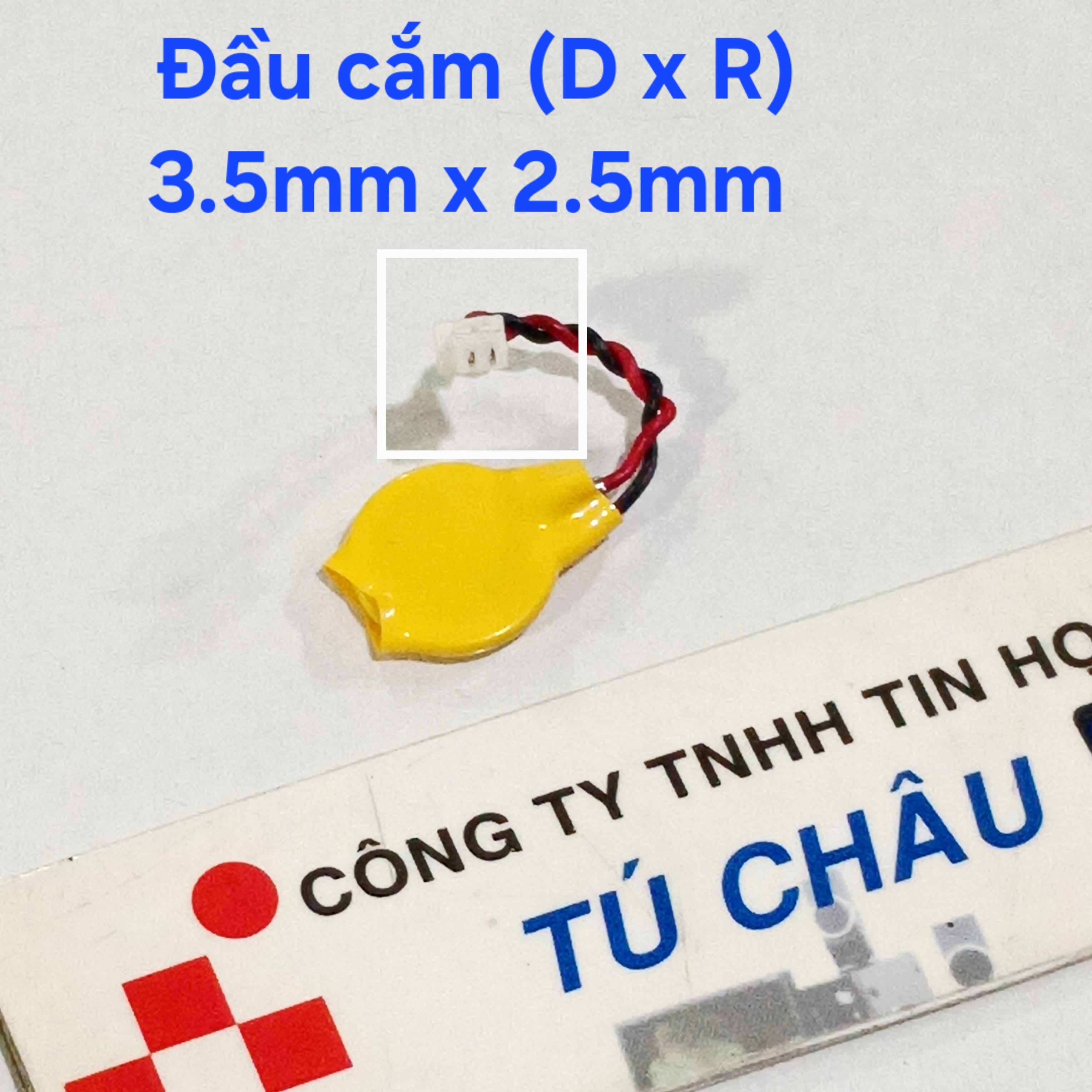 Pin 3V 1220, CR1220 / Đầu căm Pin 2 lổ (D x R): 3.5mm x 2.5mm (Pin cmos 1220 3V)