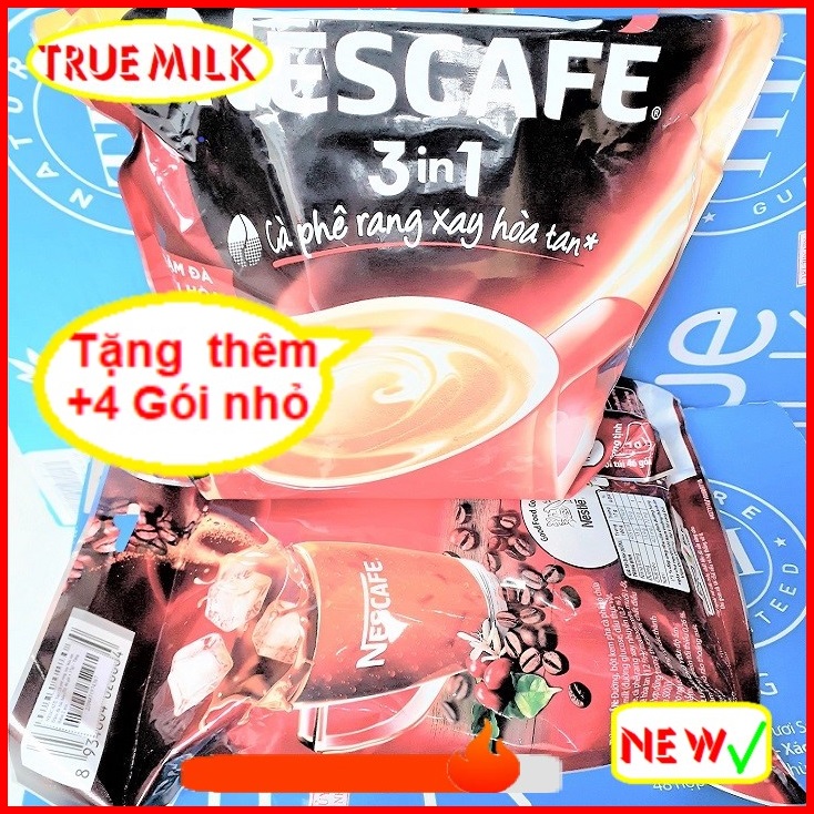 Combo 2 túi Nescafe Túi đỏ 46gói x 17g - Ca phe rang xay hoa tan - cafe sữa đá - nescafe do - ca phe sua da - ca phe 3in1 - café 3in1 - ca phe hoa tan - café pha san - nesdo46 trueme truemilk truemenews