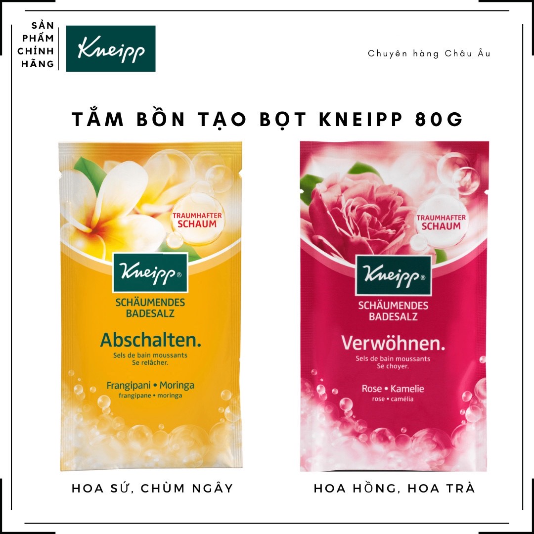 Gói tắm bồn tạo bọt Kneipp