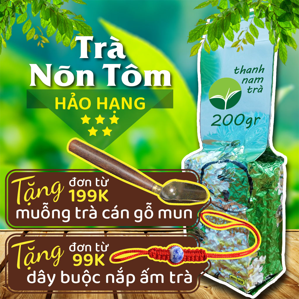 Trà nõn tôm hảo hạng 200g chè Thái Nguyên Tân Cương trà xanh đặc sản trà bắc trà mạn, bảo hành 6 tháng đổi trả