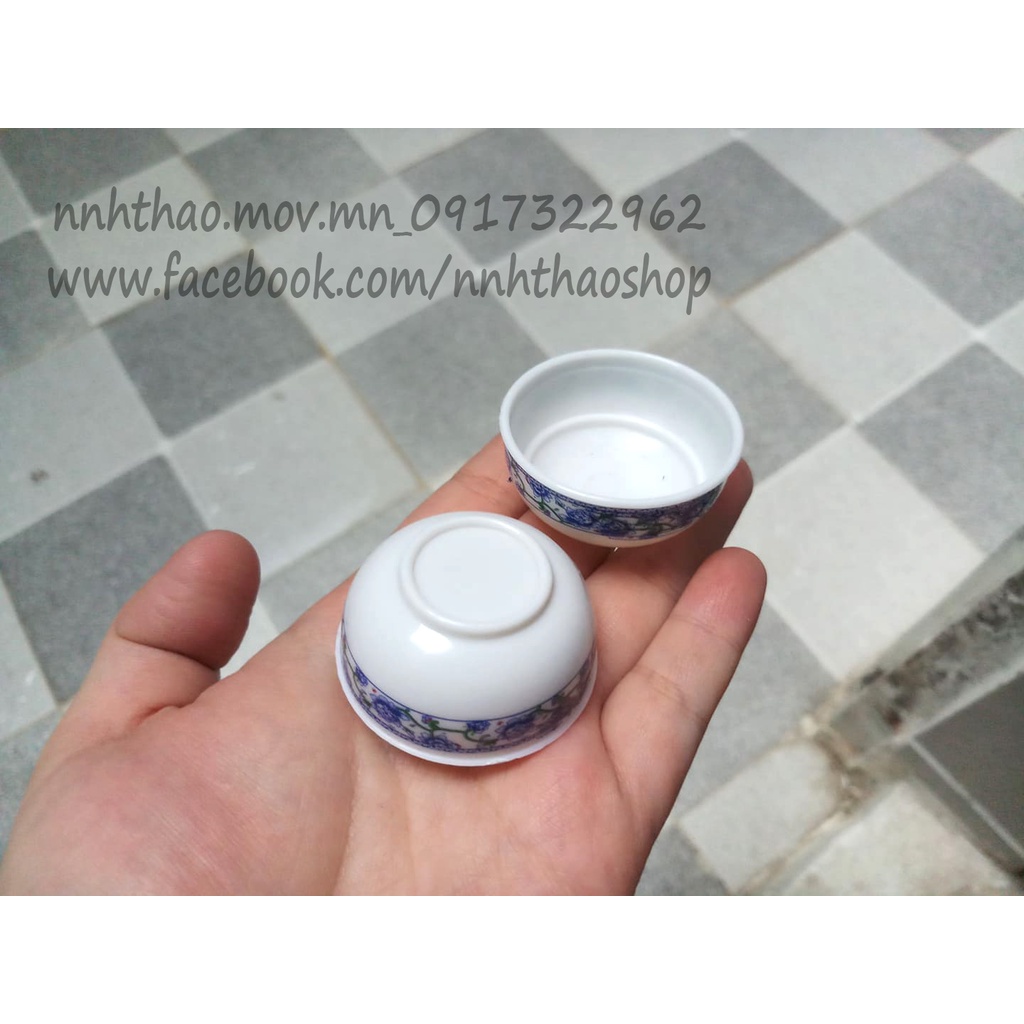 Miniature Trang Trí Mô Hình, Dollhouse_Tô Nhựa