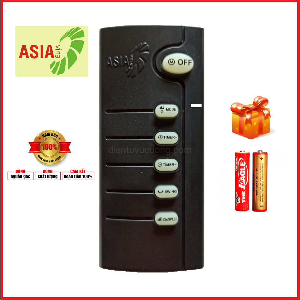 Điều khiển quạt asia