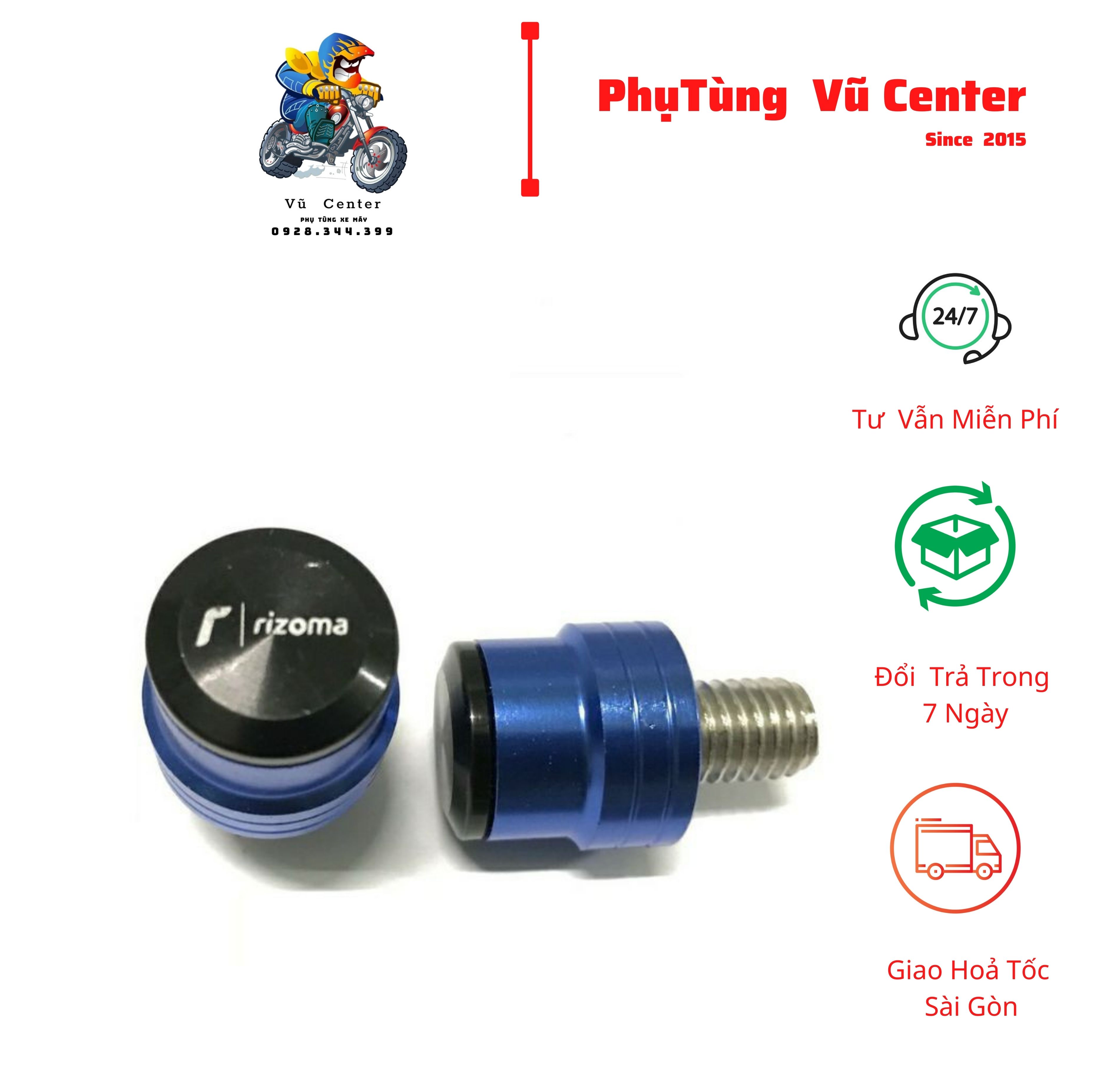 [HCM] Ốc Gắn Chân Gương Ri-zo-ma , ốc chân kính chiếu hậu dùng cho dòng xe Honda, Suzuki