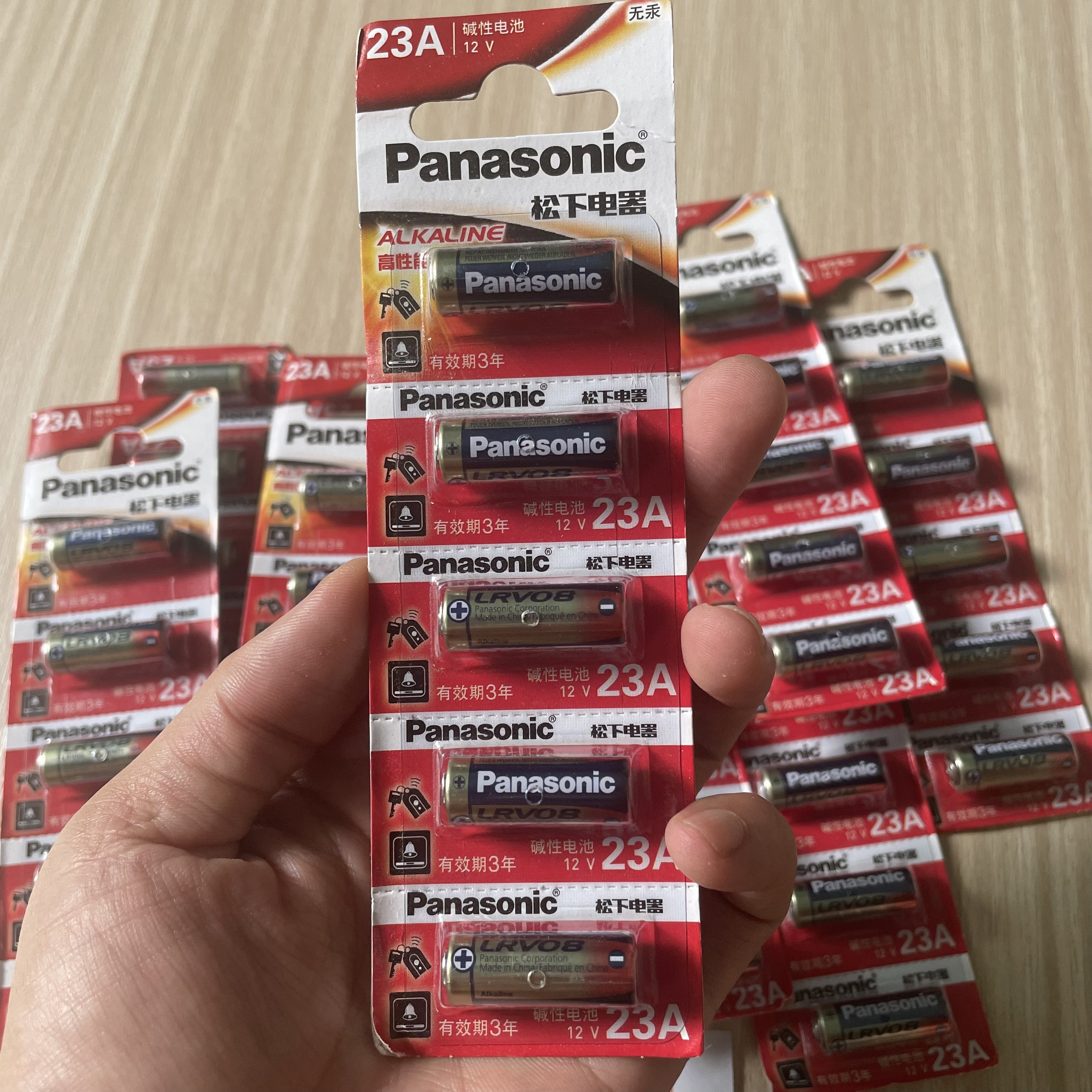 Pin panasonic 23a pin 12v pin alkaline thiết bị chống trộm điều khiển từ xa chuông cửa đèn flash