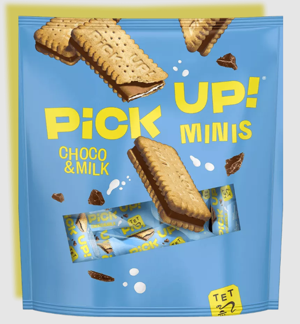 Bánh quy socola sữa Pick Up Minis Choco & Milk 127g