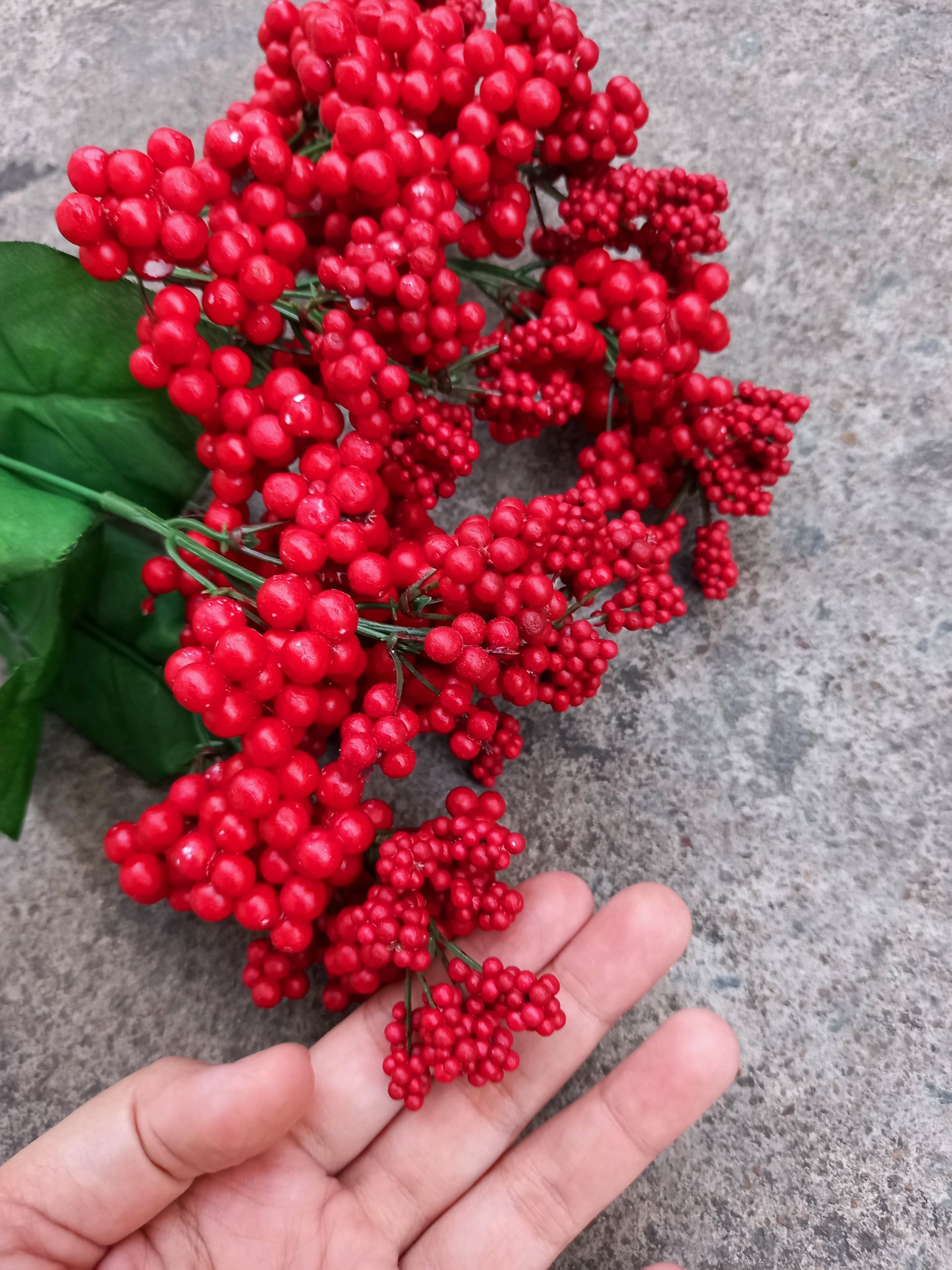 [HCM]1 Bụi kim ngân lượng giả 7 nhánh - Hoa giả - Hương Flower