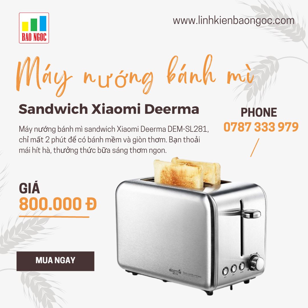 Máy nướng bánh mì sandwich Deerma Toaster DEM-SL281