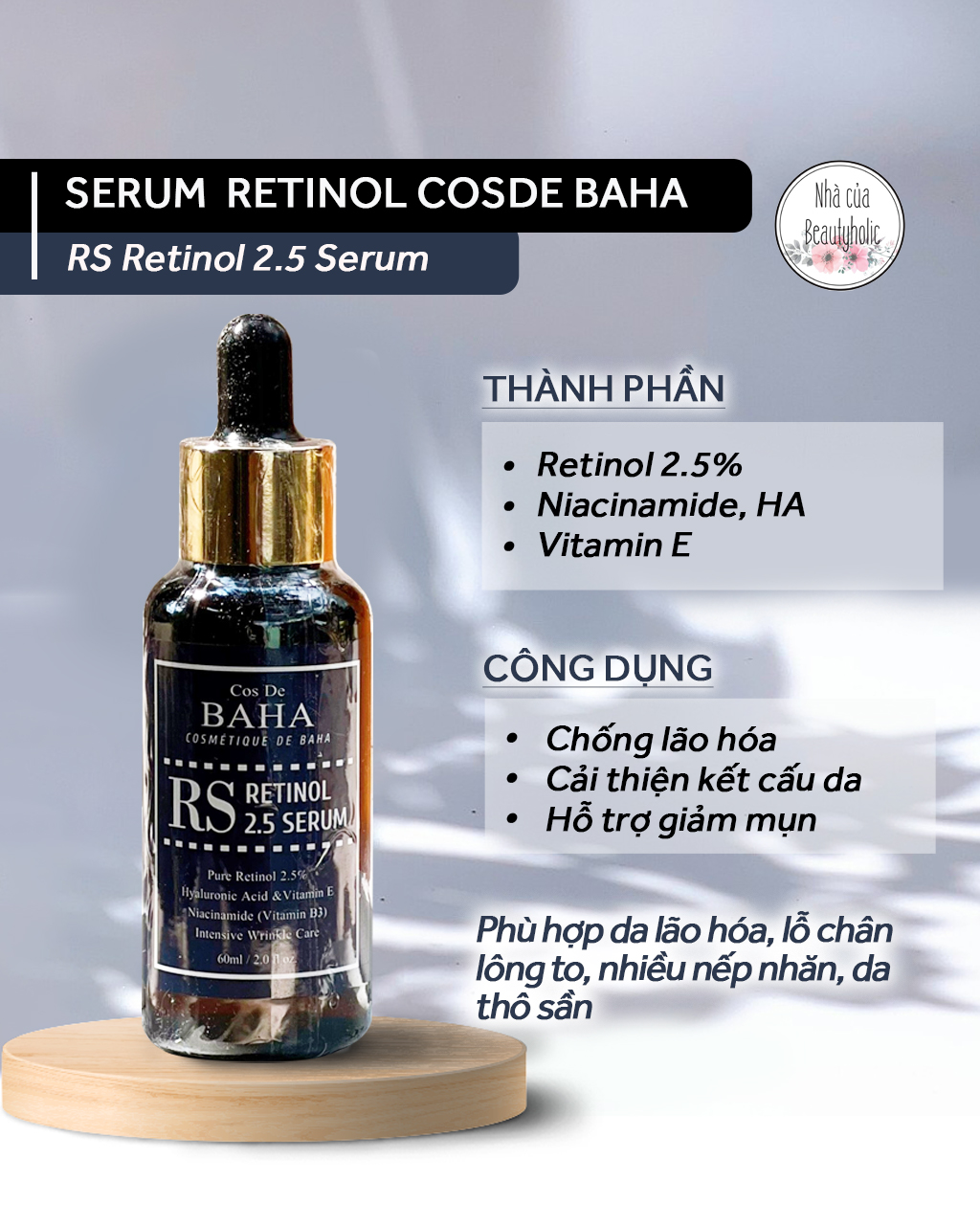 🔺 🔺 serum chống lão hóa cosde baha rs retinol 2.5 serum