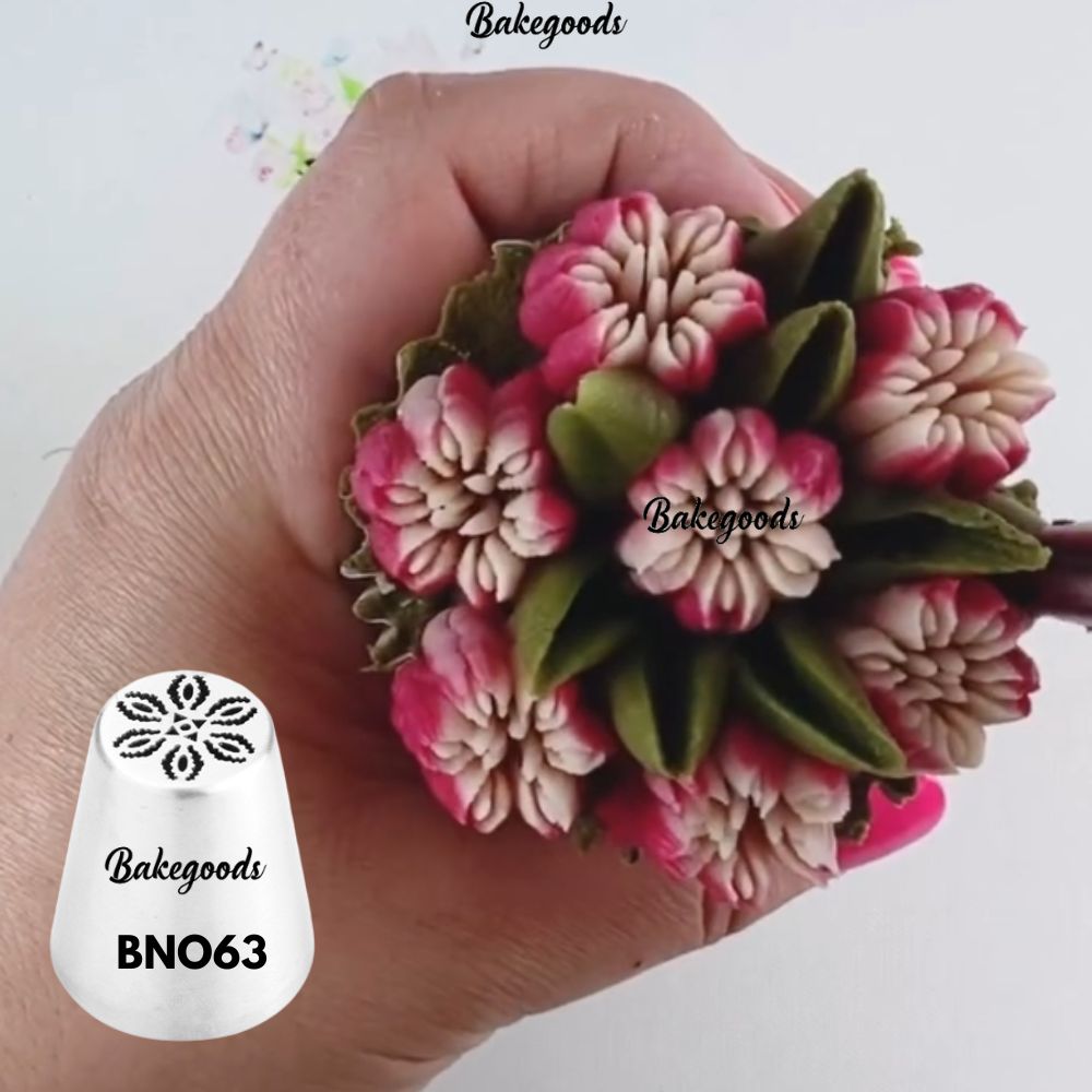 Đui 3D Nga bắt hoa tulip BNO63 , đuôi bắt hoa tulip, đuôi hoa 3D bắt hoa trang trí bánh bó hoa