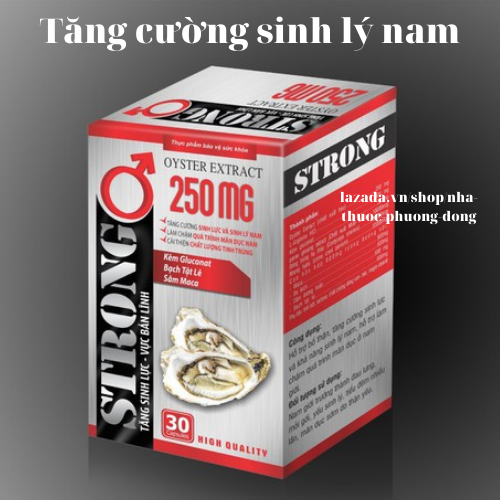 Thế hệ mới Tinh chất hàu biển STRONG - Tăng cường sinh lý nam, giảm tiểu đêm, đau lưng, mỏi gối-Hộp 30 viên không có tác dụng phụ, an toàn tuyệt đối cho sức khỏe,đễ uống|CHE TÊN KHI GIAO HÀNG|