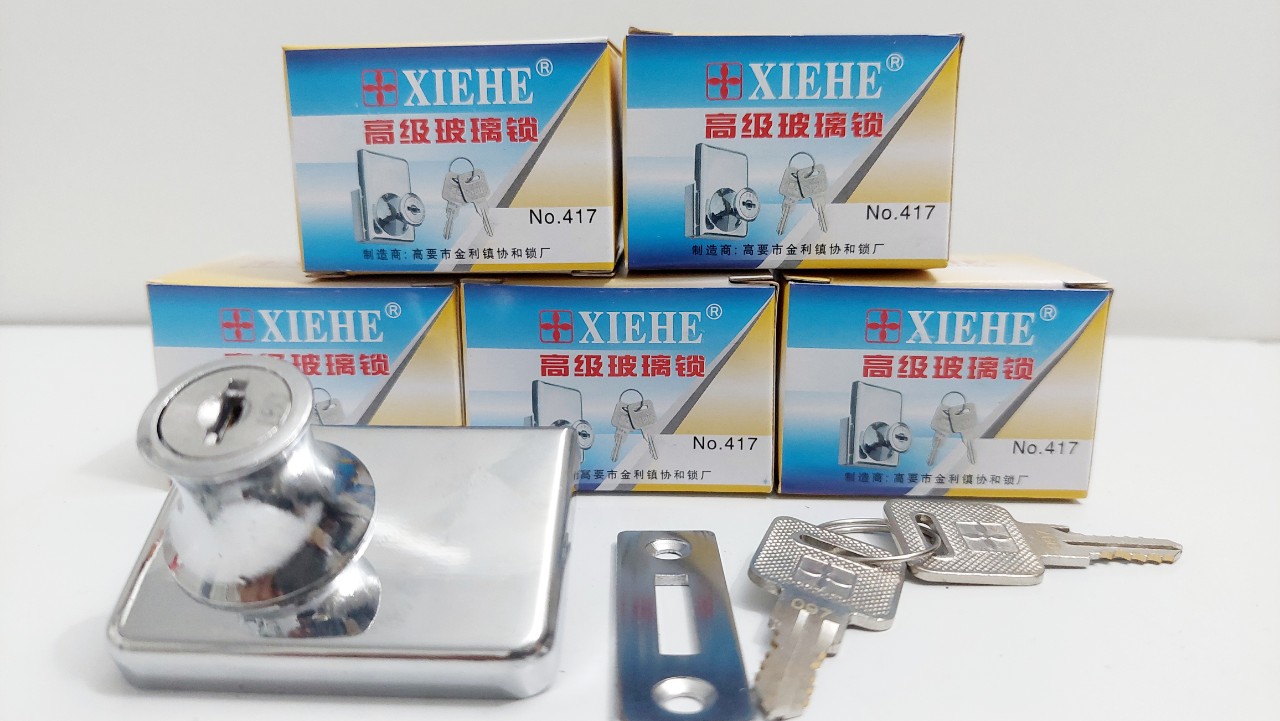 Khóa tủ kính 2 cánh xiehe