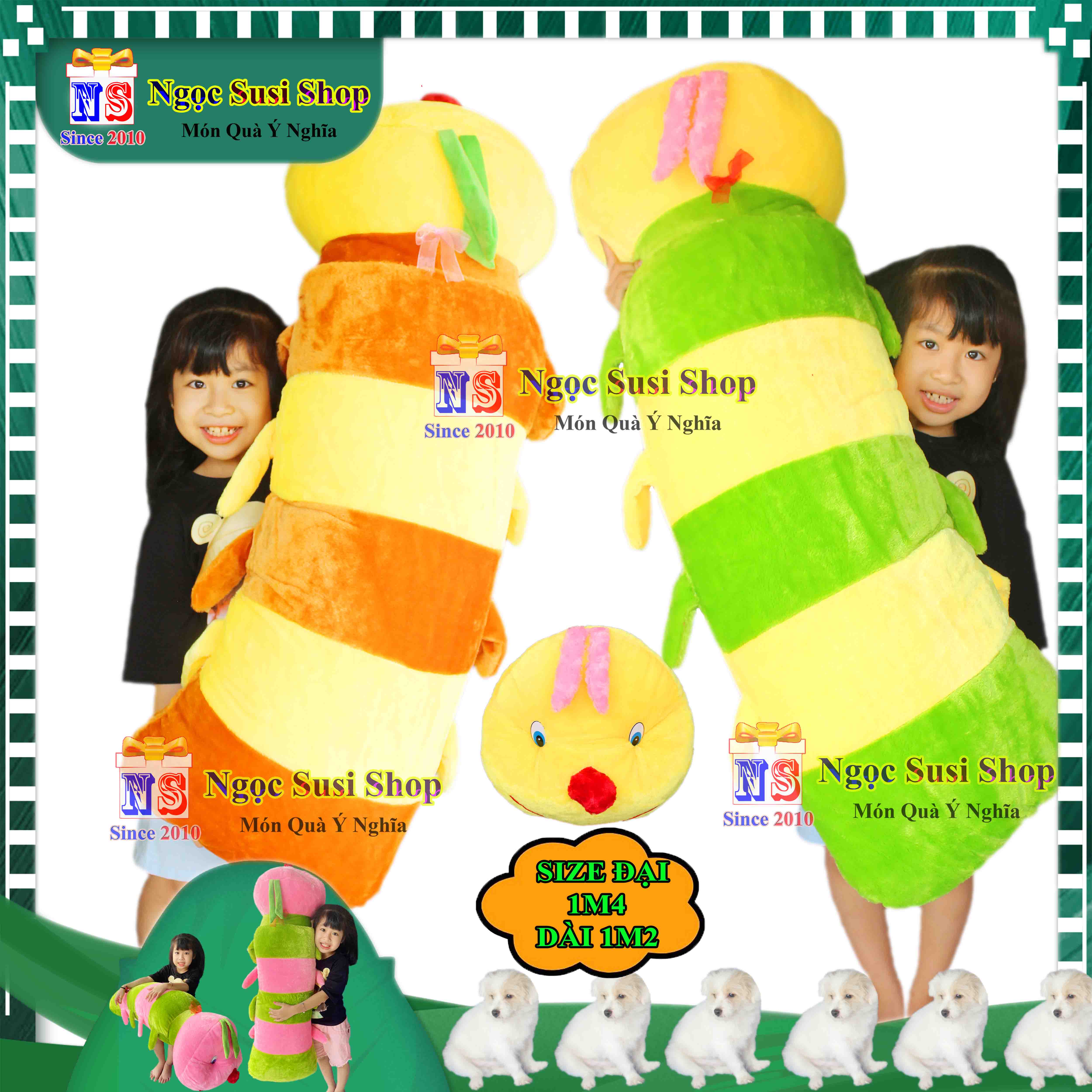 [NHƯ ẢNH] THÚ BÔNG GỐI ÔM CON SÂU NHỒI BÔNG SIÊU TO KHỔNG LỒ ÔM NGỦ SIÊU ÊM - GẤU BÔNG HÌNH CON SÂU