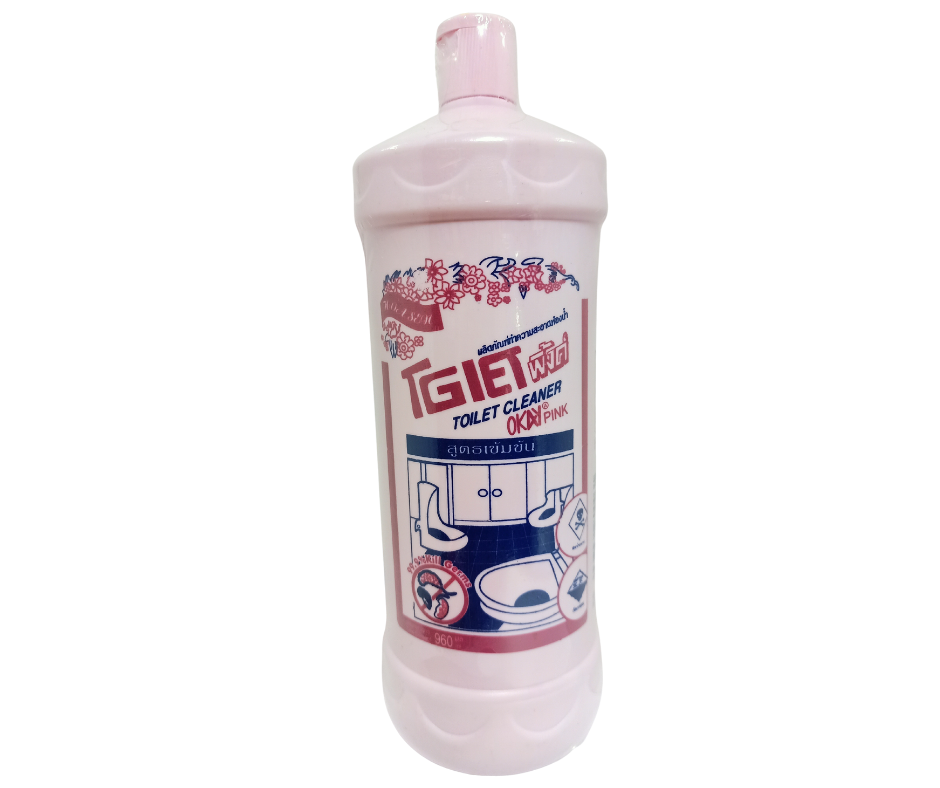 Nước Tẩy Toillet OKAY - Chai 960ml, Tẩy vết bẩn toilet, nền gạch, nền xi măng trắng sạch như mới.