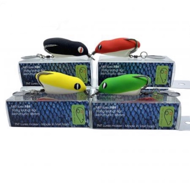 Mồi giả câu cá lóc F48 , Nhái hơi câu cá lóc TNT lure