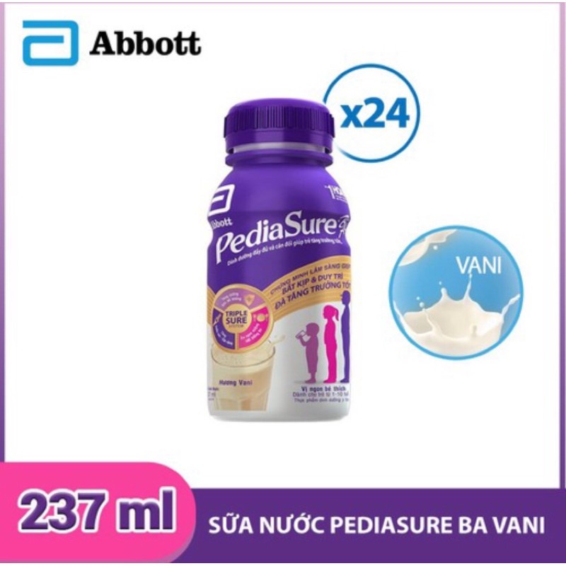 Thùng 24 chai sữa nước Pediasure Vani 237ml
