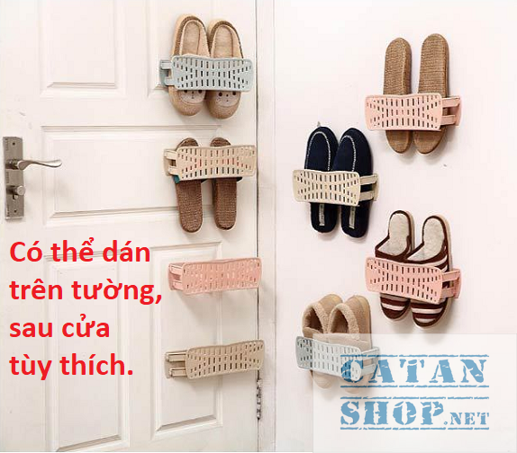 Kệ để dép Giá để giày dép Thông minh Móc treo dép Xếp Gọn Ngang tiết kiệm không gian GD279-MTDep-XNgang