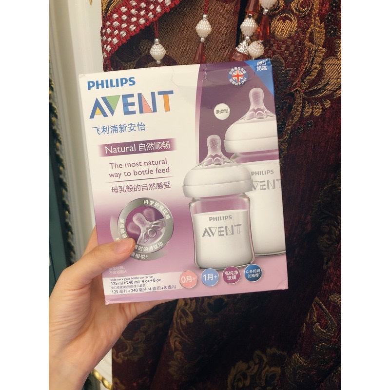 Bình thuỷ tinh avent 125-240ml