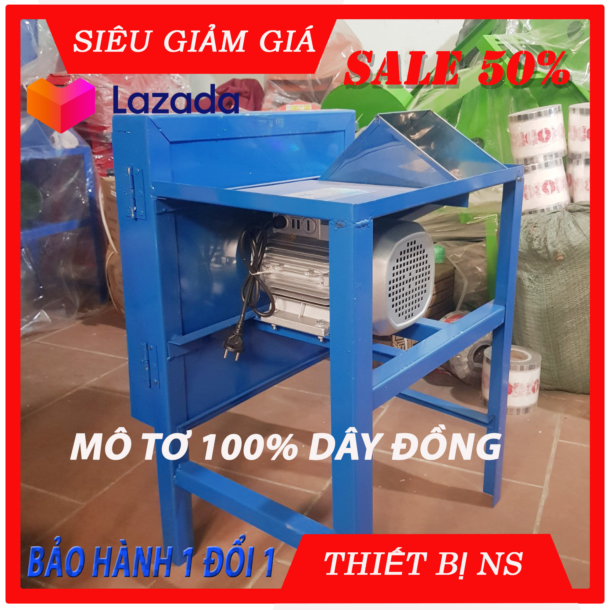 Máy băm chuối, máy thái chuối rau cỏ đa năng thân vỏ inox