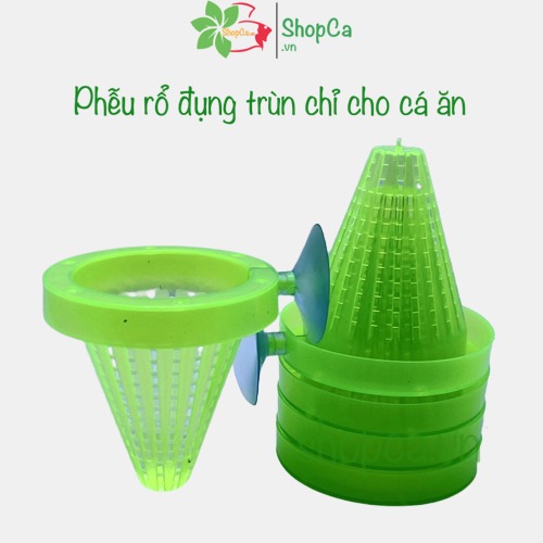Phễu đựng trùn, rổ đựng trùn chỉ cho cá | rọ trùn chỉ tiện lợi, dễ vệ sinh