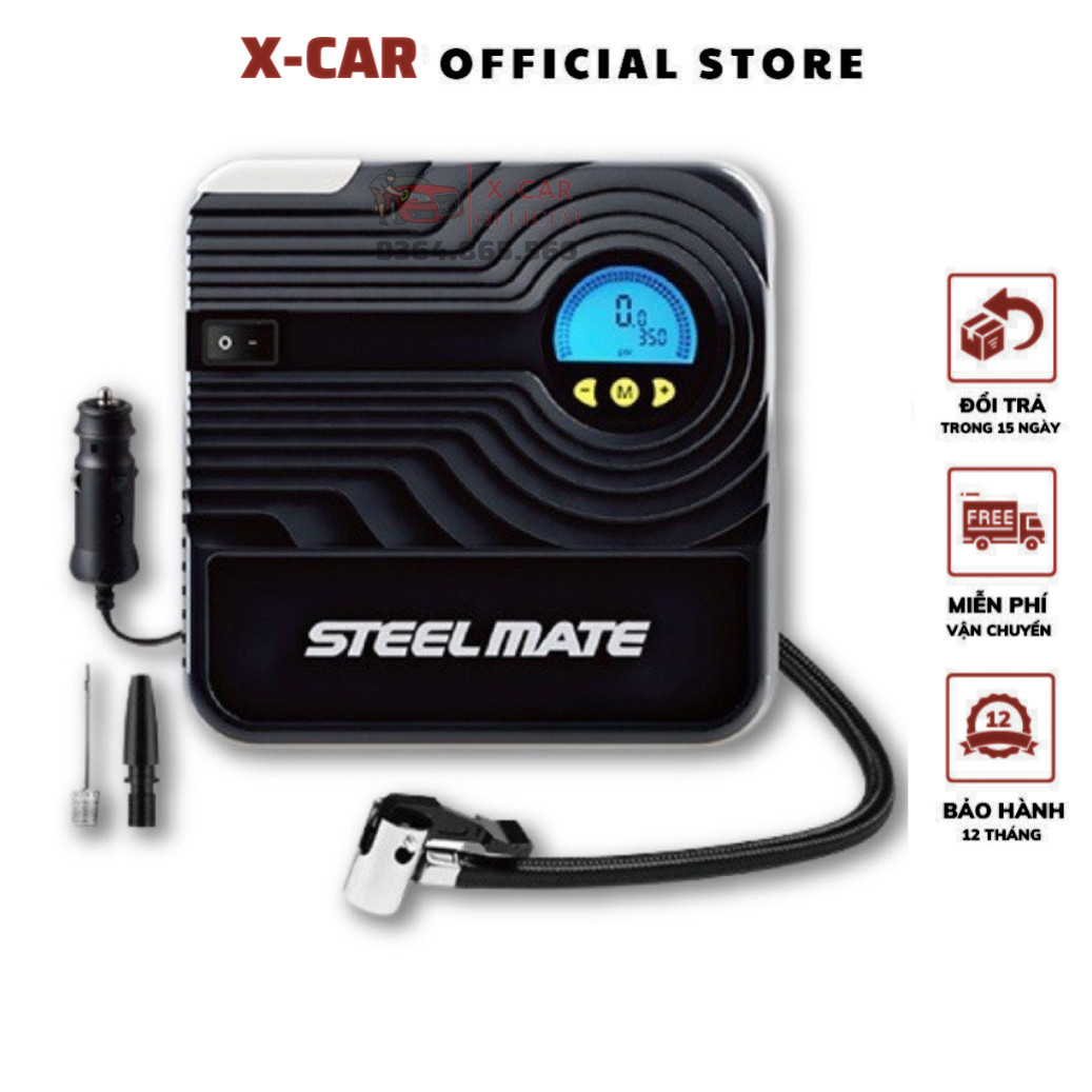 Máy bơm lốp ô tô STEELMATE P05 điện tử tự động ngắt ( Bảo Hành 12 Tháng )