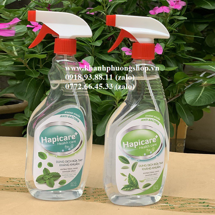 chai xịt rửa tay Hapicare - chai xịt rửa tay