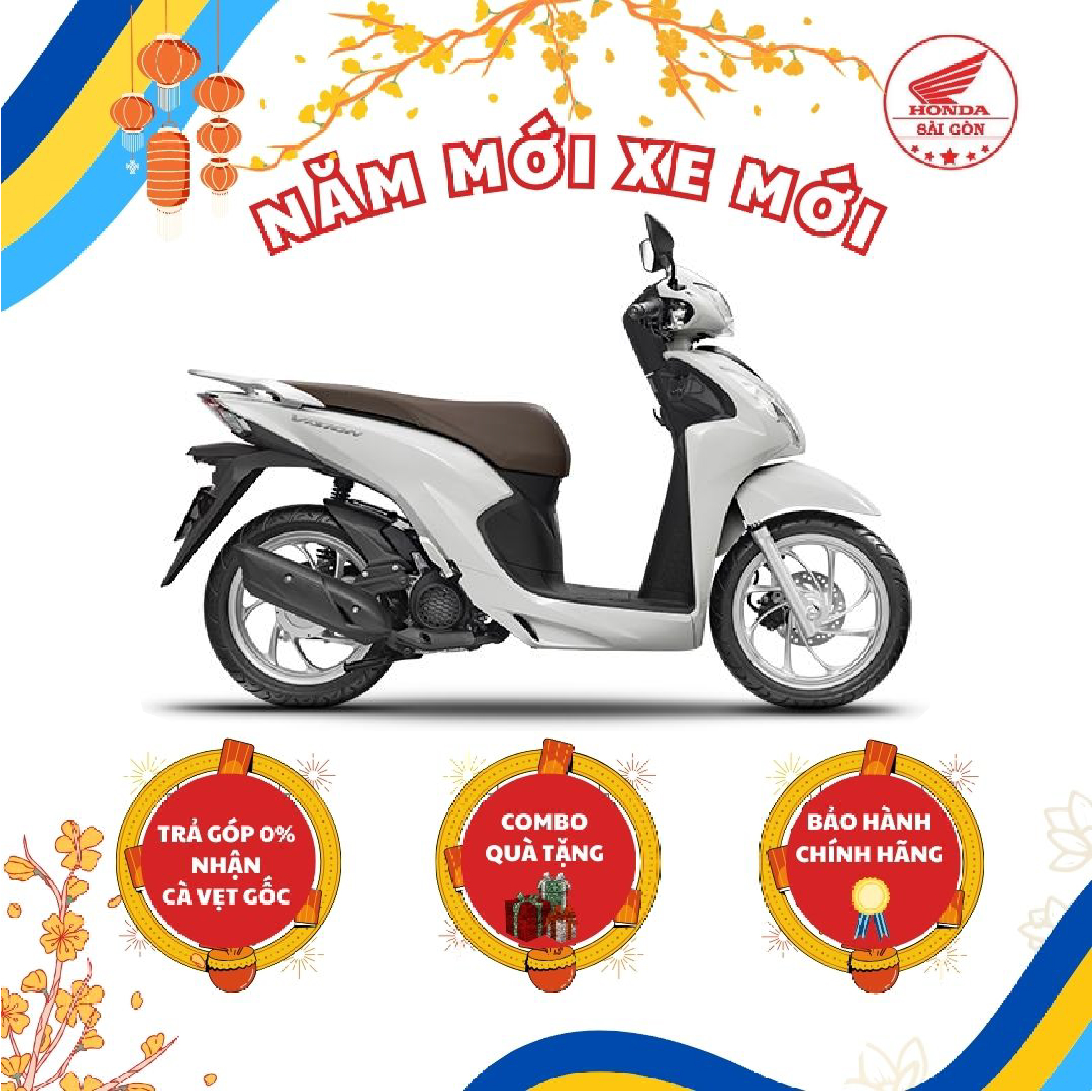 ] xe máy honda vision cao cấp 2023