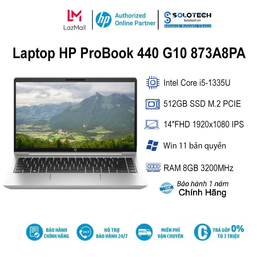 Laptop Hp Probook 440 G10 873a8pa Core I5 1335u 8gb 512gb Ssd Intel Uhd 9300